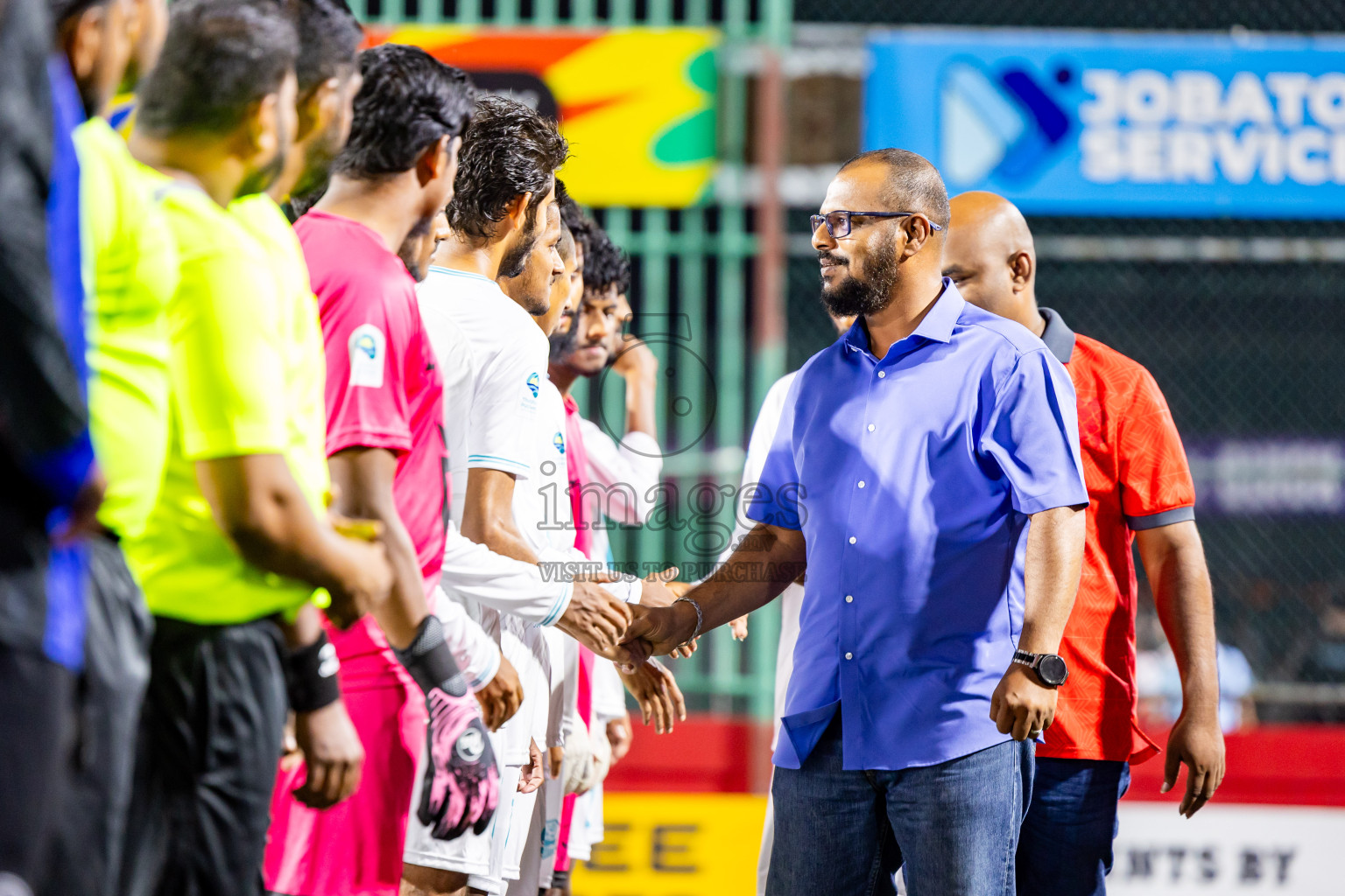AA Bodufolhudhoo vs AA Thoddoo in Day 15 of Golden Futsal Challenge 2025 was held on Sunday, 19th January 2025, in Hulhumale', Maldives. Photos: Nausham Waheed / images.mv