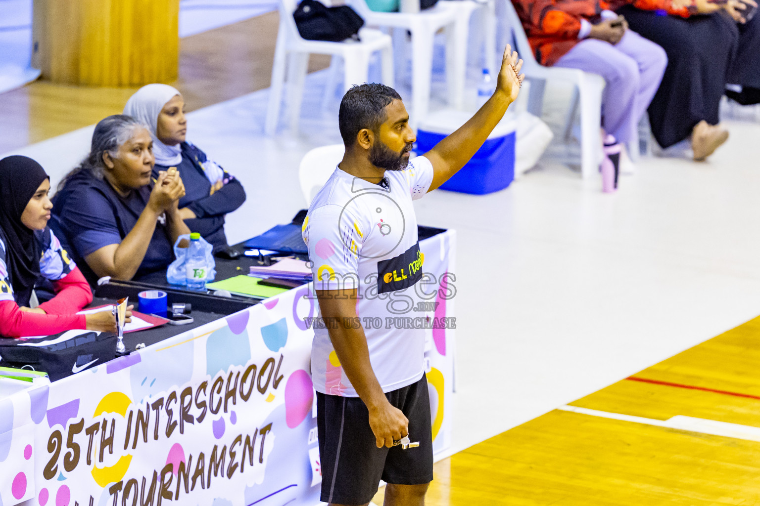 Day 11 of 25th Inter-School Netball Tournament was held in Social Center at Male', Maldives on Wednesday, 21st August 2024. Photos: Nausham Waheed / images.mv