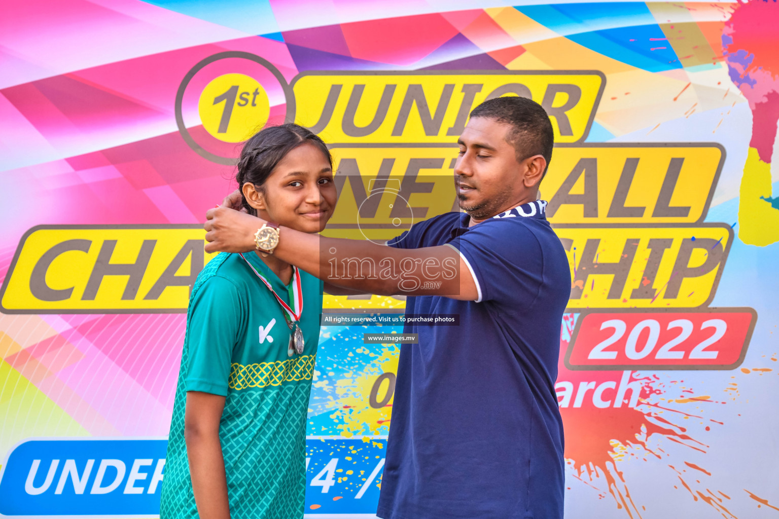 Final of Junior Netball Championship 2022 held in Male', Maldives on 19th March 2022. Photos by Nausham Waheed