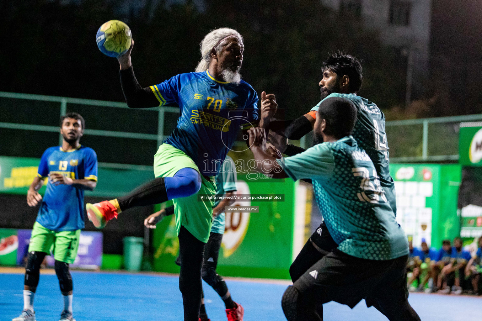 Day 8 of 7th Inter-Office/Company Handball Tournament 2023, held in Handball ground, Male', Maldives on Friday, 23rd September 2023 Photos: Hassan Simah/ Images.mv