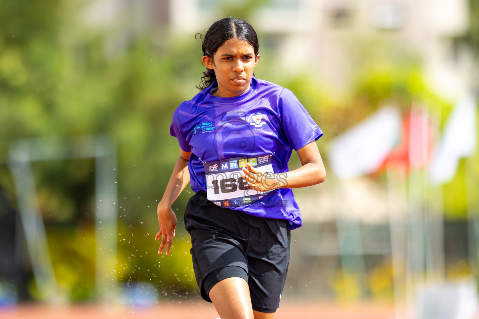 Day 1 of MWSC Interschool Athletics Championships 2024 held in Hulhumale Running Track, Hulhumale, Maldives on Saturday, 9th November 2024. 
Photos by: Ismail Thoriq / images.mv