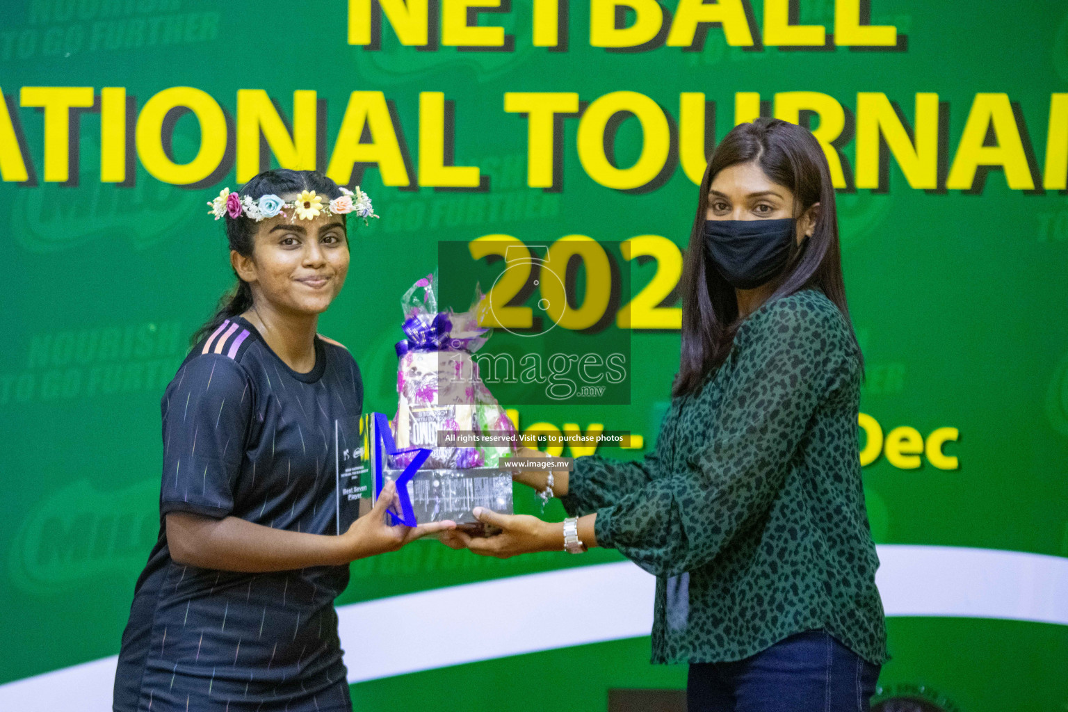 Kulhudhuffushi Youth & R.C vs Club Green Streets in the Finals of Milo National Netball Tournament 2021 (Women's) held on 5th December 2021 in Male', Maldives Photos: Ismail Thoriq / images.mv