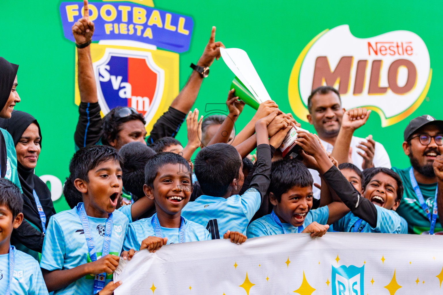 Day 2 of MILO Kids Football Fiesta was held at National Stadium in Male', Maldives on Saturday, 24th February 2024.