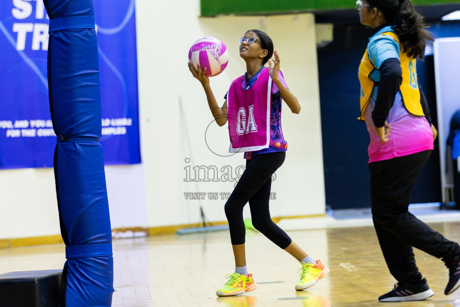 Netkids B vs N Sports academy B (U13) in Day 1 of 3rd Junior Championship - Netball association of Maldives, held at Social Center on 19th January 2025 . Photos by Shuu Abdul Sattar / Images.mv
