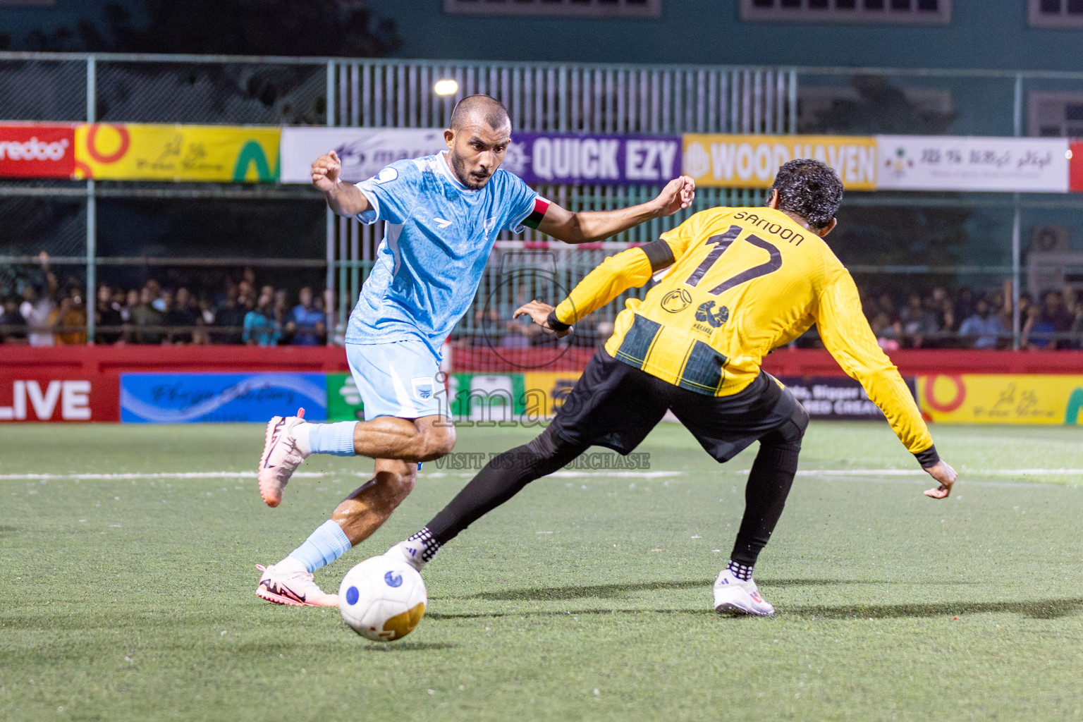 HA Dhidhdhoo vs HA Vashafaru in Day 5 of Golden Futsal Challenge 2025 on Thursday, 9th January 2025, in Hulhumale', Maldives 
Photos: Hassan Simah / images.mv