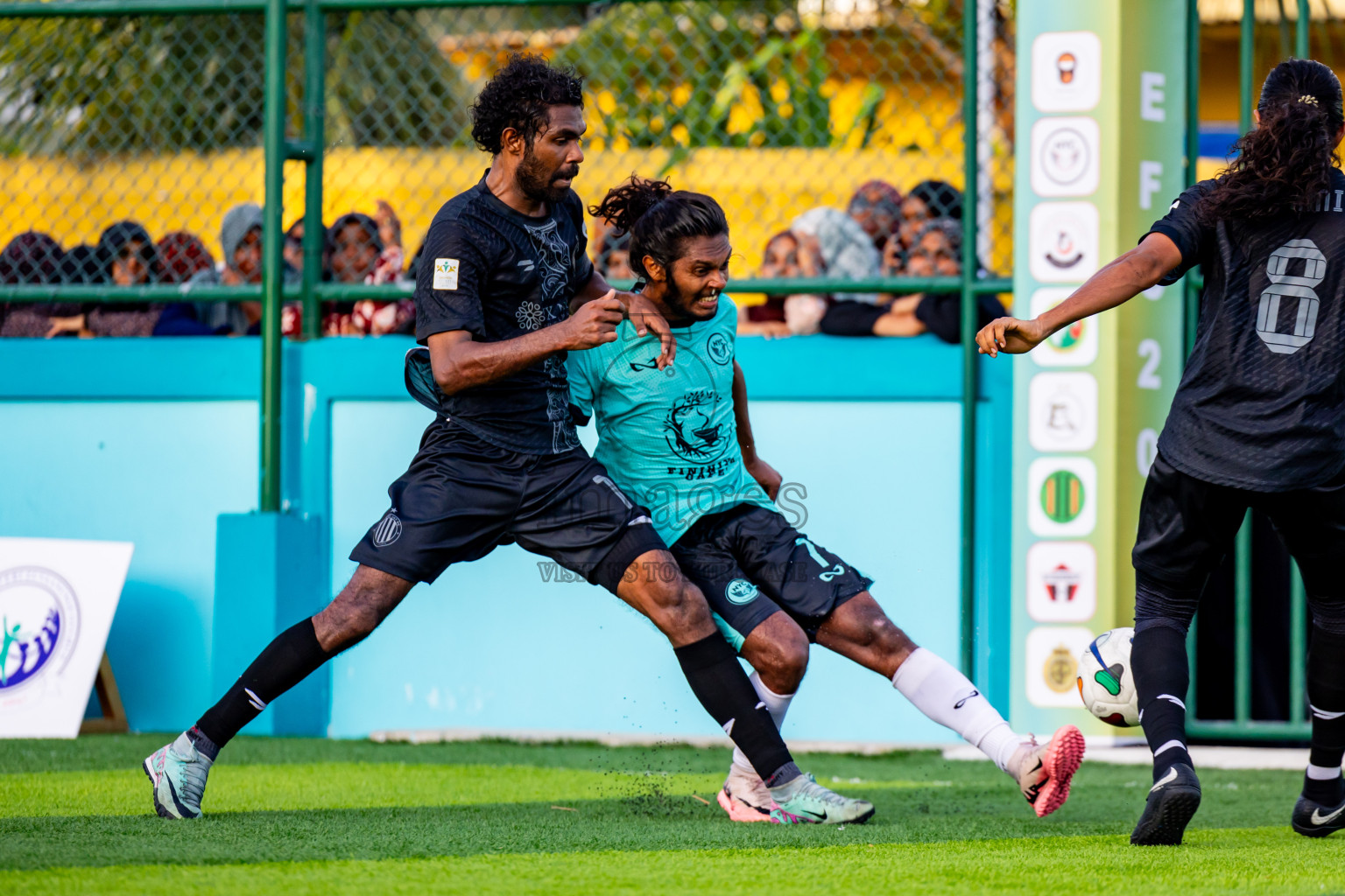 Dee Cee Jay SC vs Naalaafushi YC in Day 3 of Laamehi Dhiggaru Ekuveri Futsal Challenge 2024 was held on Sunday, 28th July 2024, at Dhiggaru Futsal Ground, Dhiggaru, Maldives Photos: Nausham Waheed / images.mv