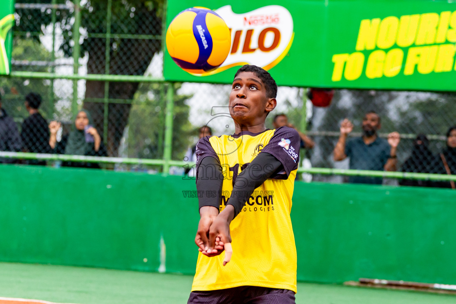 Day 2 of Interschool Volleyball Tournament 2024 was held in Ekuveni Volleyball Court at Male', Maldives on Sunday, 24th November 2024. Photos: Nausham Waheed / images.mv