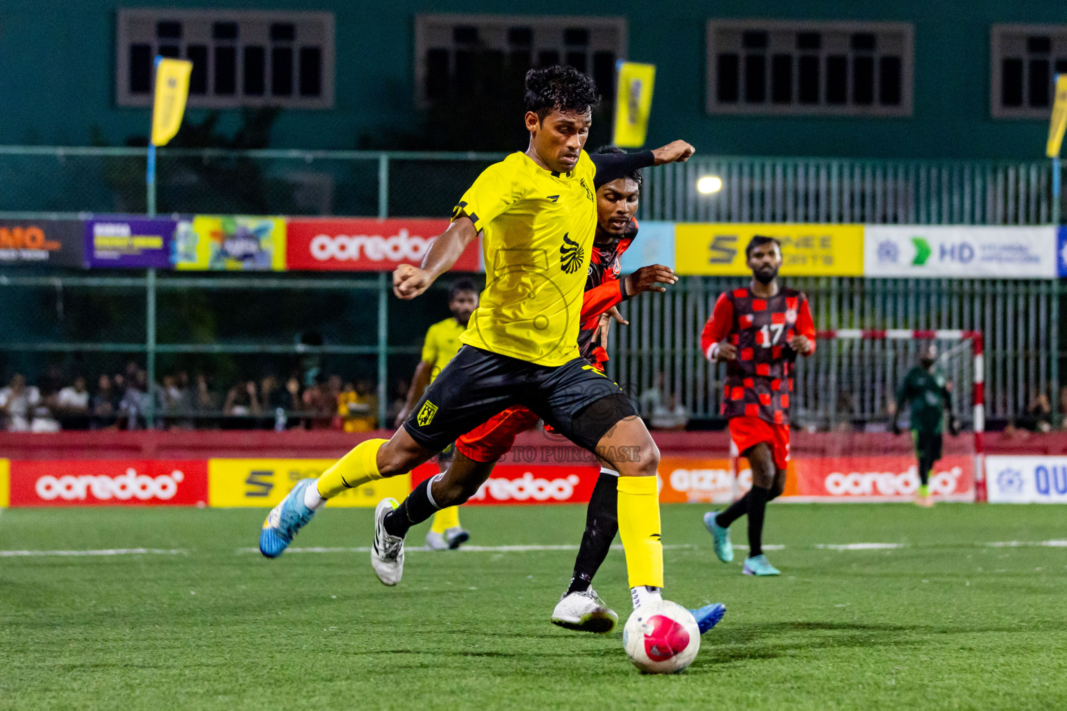 Lh Naifaru vs Lh Hinnavaru in Day 24 of Golden Futsal Challenge 2024 was held on Wednesday  , 7th February 2024 in Hulhumale', Maldives Photos: Nausham Waheed / images.mv