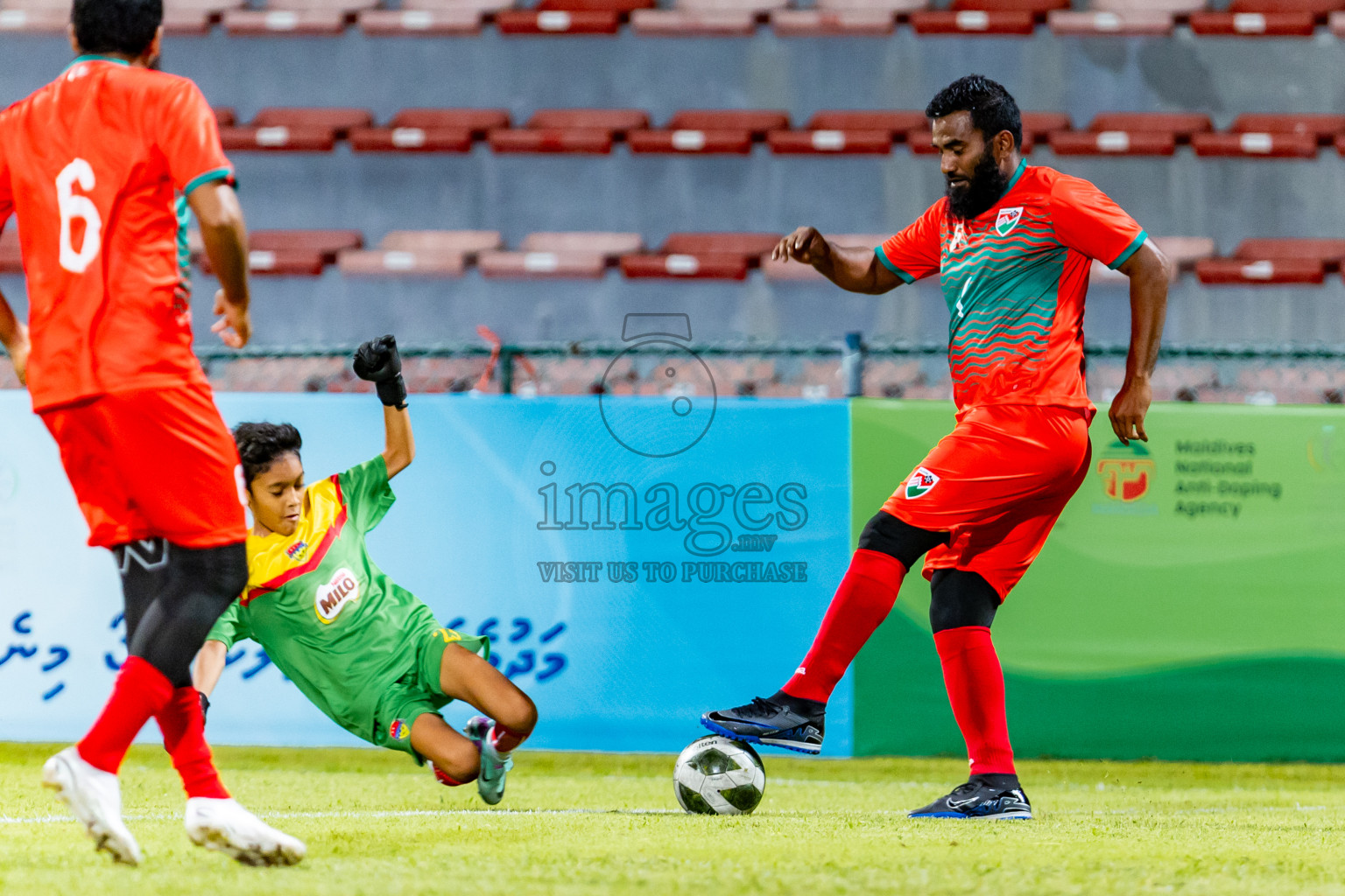 Super United Sports vs TC Sports Club in the Final of Under 19 Youth Championship 2024 was held at National Stadium in Male', Maldives on Monday, 1st July 2024. Photos: Nausham Waheed / images.mv