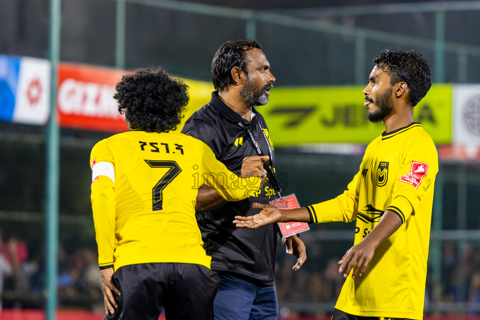 F Dhanraboodhoo vs F Magoodhoo in Faafu Atoll Finals in Day 25 of Golden Futsal Challenge 2025 was held on Wednesday , 28th January 2025, in Hulhumale', Maldives. Photos: Nausham Waheed / images.mv