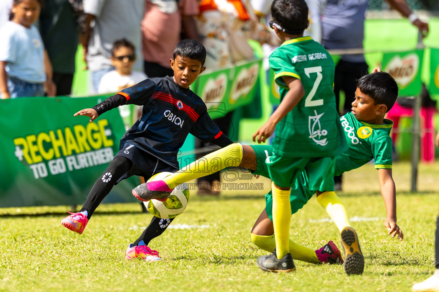 Day 2 of MILO SVAM Juniors 2025 (U-8) was held at Henveiru Stadium in Male', Maldives on Friday, 27th June 2025. Photos: Mohamed Mahfooz Moosa / images.mv