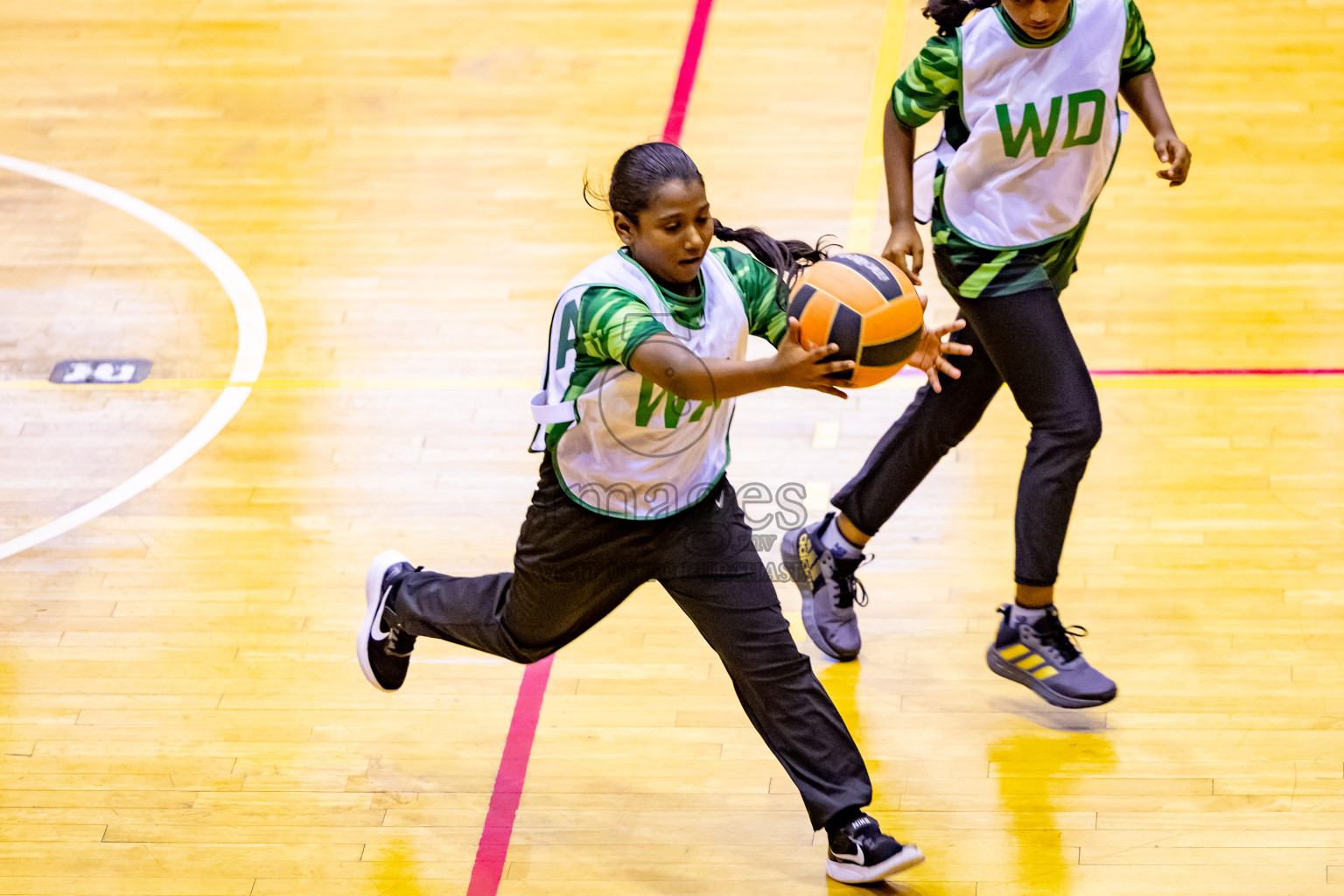 Day 13 of 25th Inter-School Netball Tournament was held in Social Center at Male', Maldives on Saturday, 24th August 2024. Photos: Hassan Simah / images.mv