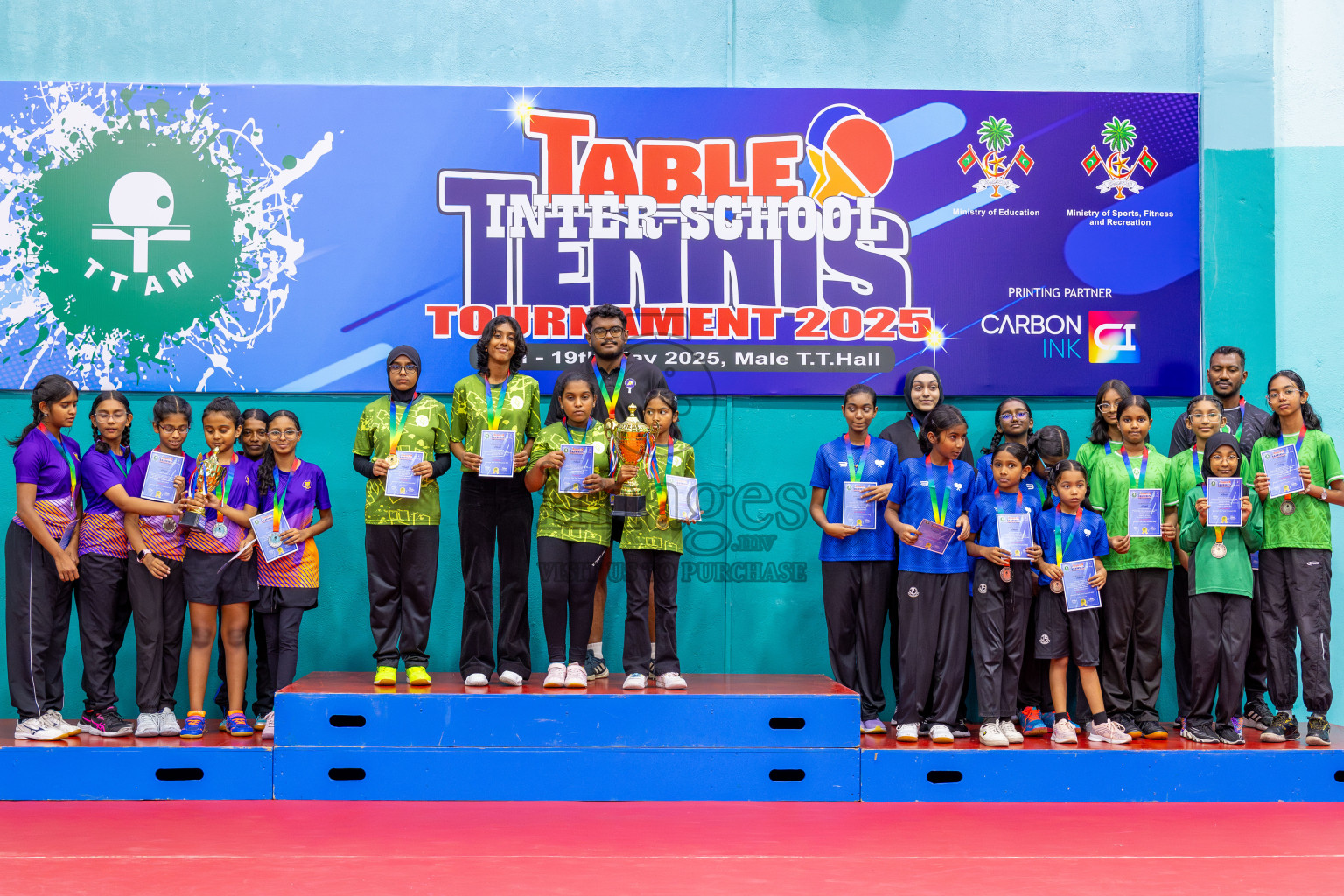 Day 8 of Interschool Table Tennis Tournament 2025 held at Male' TT Hall, Male', Maldives on Thursday, 22nd May 2025.
Photos by: Ismail Thoriq / images.mv