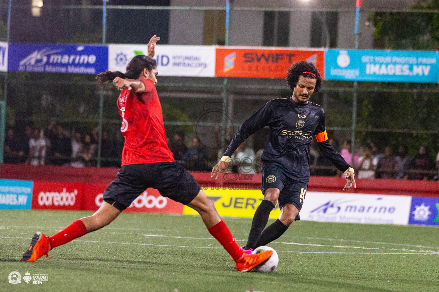 ADh Dhangethi vs ADh Maamigili in Day 7 of Golden Futsal Challenge 2024 was held on Saturday, 20th January 2024, in Hulhumale', Maldives Photos: Ismail Thoriq / images.mv