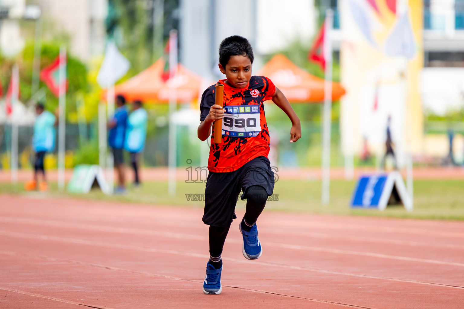 Day 6 of MWSC Interschool Athletics Championships 2024 held in Hulhumale Running Track, Hulhumale, Maldives on Thursday, 14th November 2024. Photos by: Nausham Waheed / Images.mv