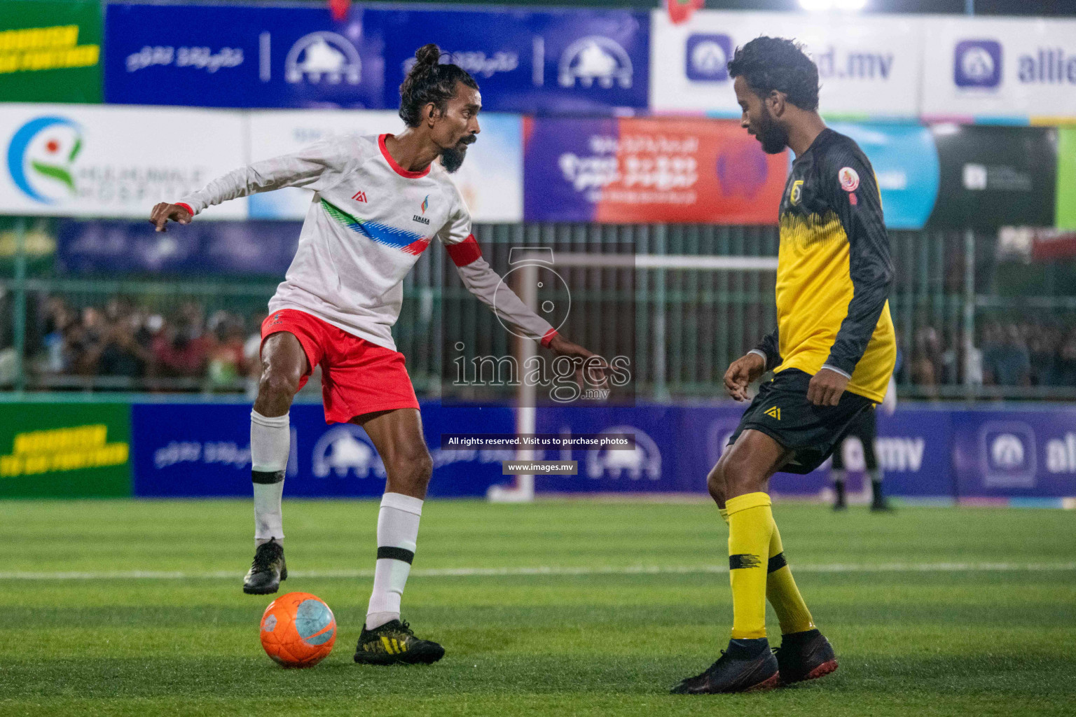 Team FSM Vs Prisons Club in the Semi Finals of Club Maldives 2021 held in Hulhumale, Maldives on 15 December 2021. Photos: Ismail Thoriq / images.mv