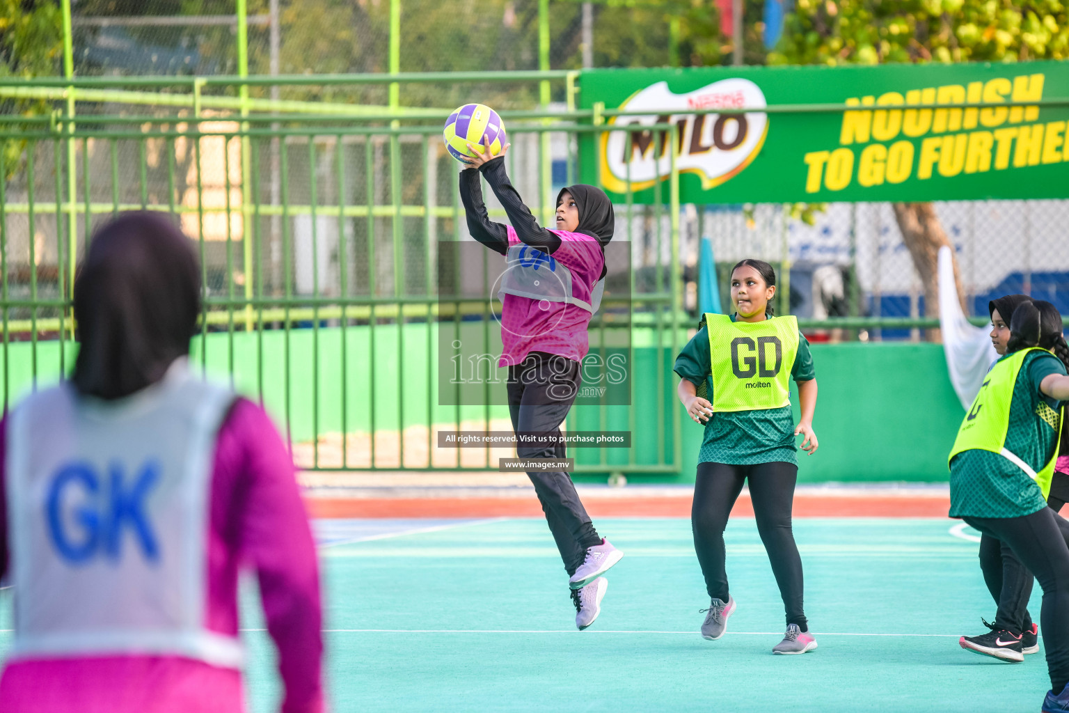 Day 8 of Junior Netball Championship 2022 on 11th March 2022 held in Male', Maldives. Photos by Nausham Waheed