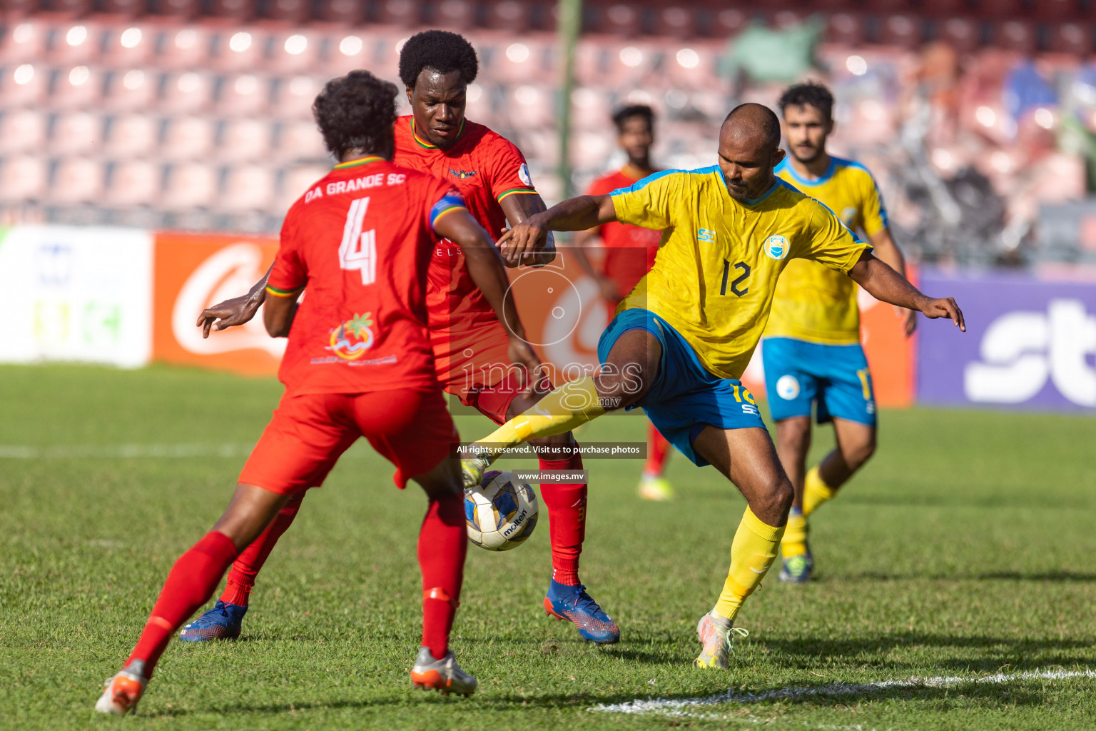 Club Valencia vs De Grande Sports Club in Ooredoo Dhivehi Premier League 2021/22 on 16th July 2022, held in National Football Stadium, Male', Maldives Photos: Hassan Simah/ Images mv