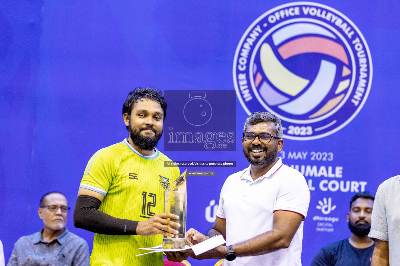 Final of Inter Company-Office Volleyball Tournament 2023 was held in Social Center, Male', Maldives on Saturday, 20th May 2023.  Photos: Ismail Thoriq / images.mv