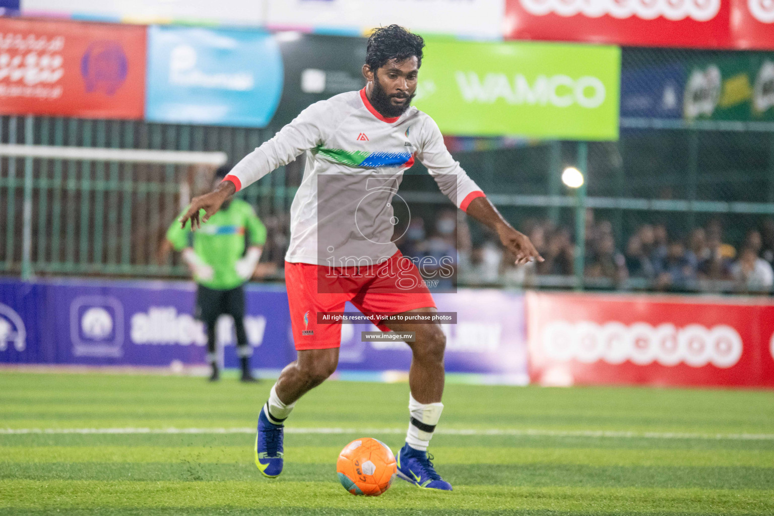 Team FSM Vs Prisons Club in the Semi Finals of Club Maldives 2021 held in Hulhumale, Maldives on 15 December 2021. Photos: Ismail Thoriq / images.mv