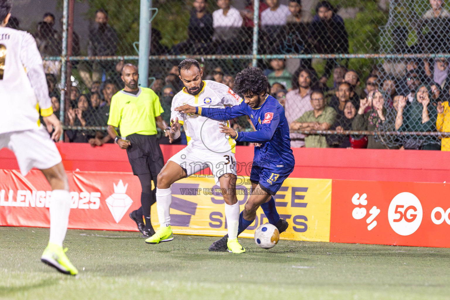 HA Baarah vs HA Maarandhoo in Day 5 of Golden Futsal Challenge 2025 on Thursday, 9th January 2025, in Hulhumale', Maldives 
Photos: Hassan Simah / images.mv