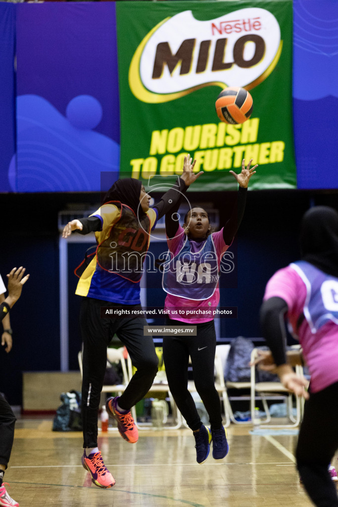 Sports Club Shinning Star vs Kulhudhuffushi in the Milo National Netball Tournament 2022 on 19 July 2022, held in Social Center, Male', Maldives. Photographer: Shuu / Images.mv