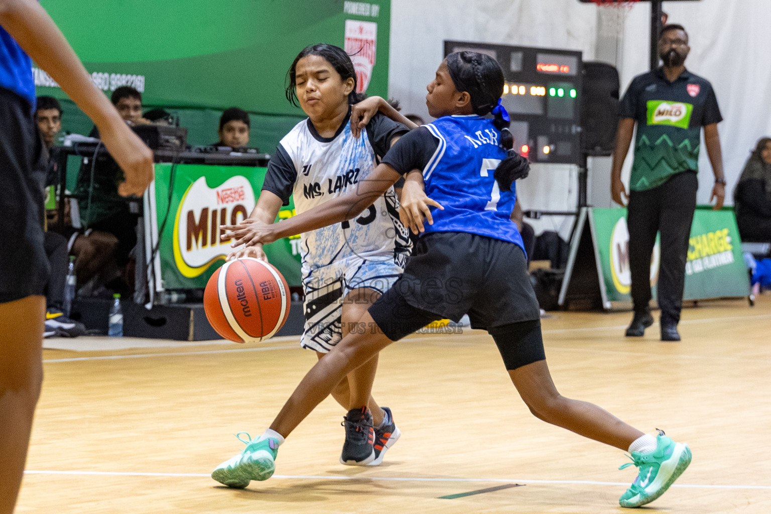 Day 3 of Milo 5 x 5 Junior Challenge 2025 - Basketball tournament held in Basketball Training Center, Male', Maldives on Saturday, 11th October 2025. 
Photos by:  Hassan Simah / Images.mv
