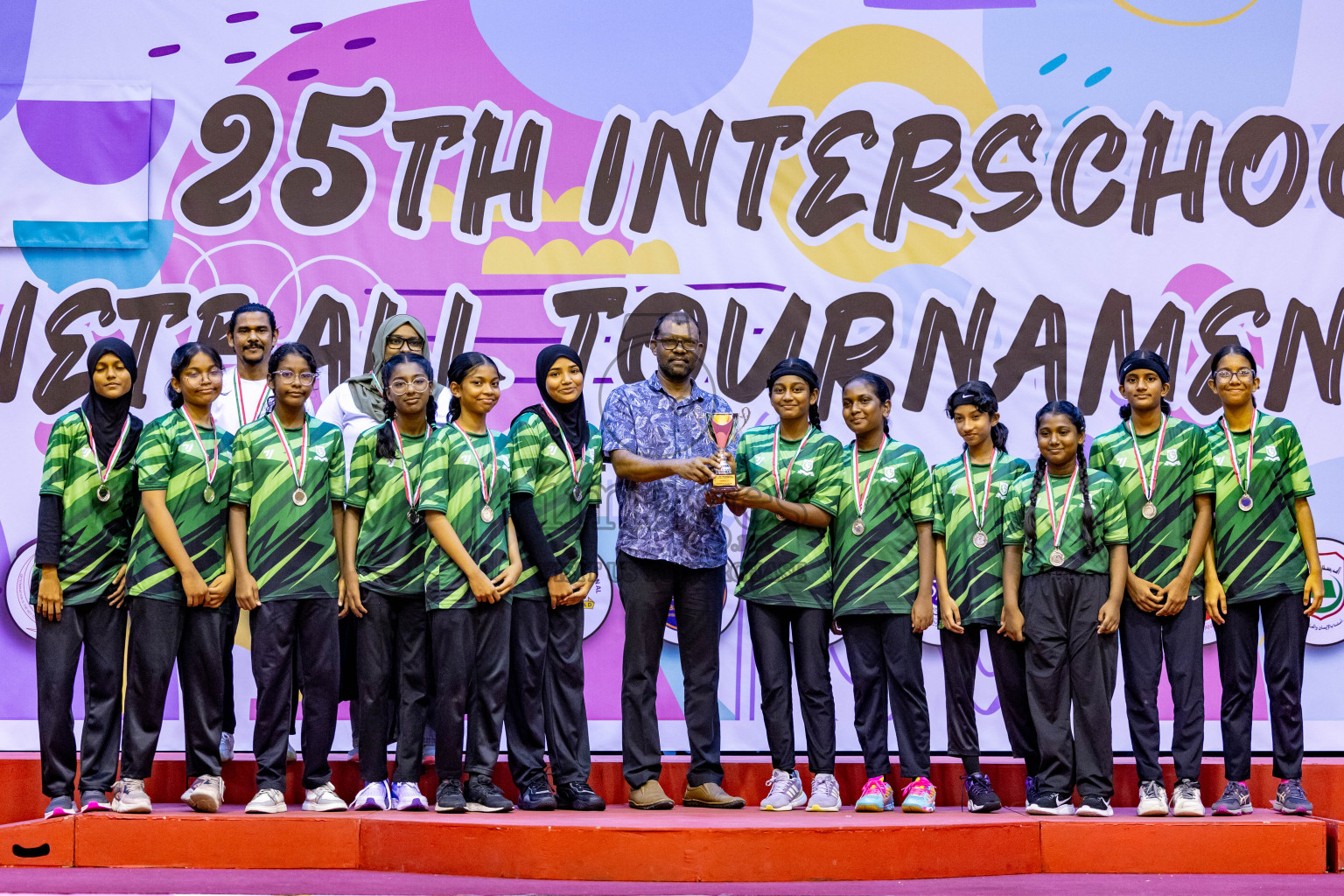 Closing Ceremony of Inter-school Netball Tournament held in Social Center at Male', Maldives on Monday, 26th August 2024. Photos: Hassan Simah / images.mv