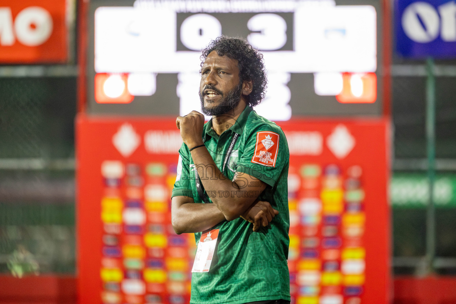 HA Ihavandhoo vs HA Dhidhdhoo in Day 13 of Golden Futsal Challenge 2025 was held on Friday, 17th January 2025, in Hulhumale', Maldives 
Photos: Hassan Simah / images.mv