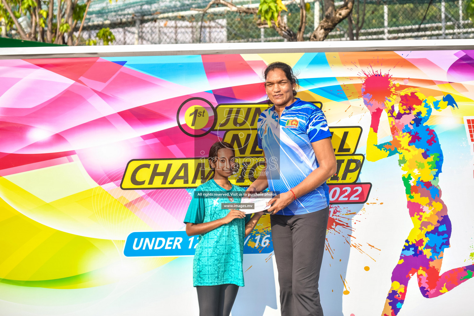 Day 11 of Junior Netball Championship 2022 held in Male', Maldives. Photos by Nausham Waheed