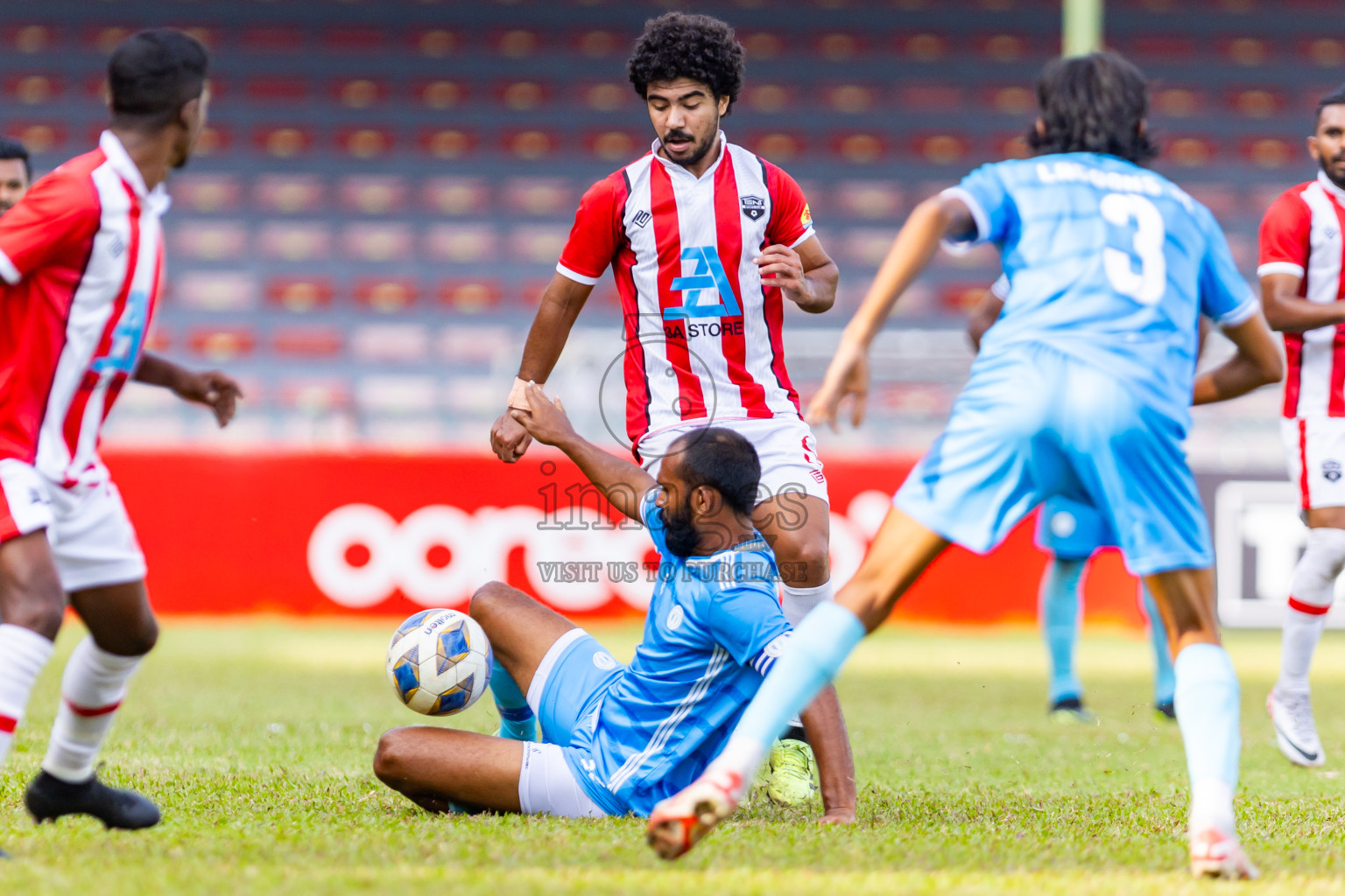 Tent SC vs Lagoons SC in the Quarter Final of Second Division 2023 in Male' Maldives on Thursday, 8th February 2023. Photos: Nausham Waheed / images.mv