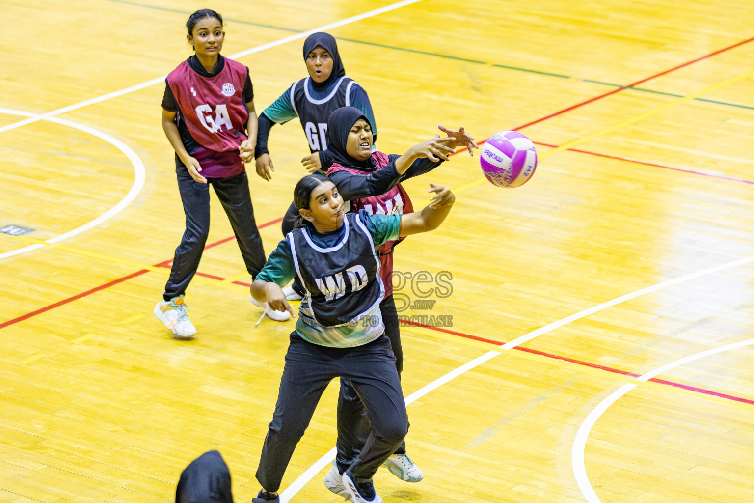 Day 3 of Inter-School Netball Tournament 2025 was held in Social Center Indoor Hall on Monday, 20th October 2025. Photos: Areef Adam / images.mv