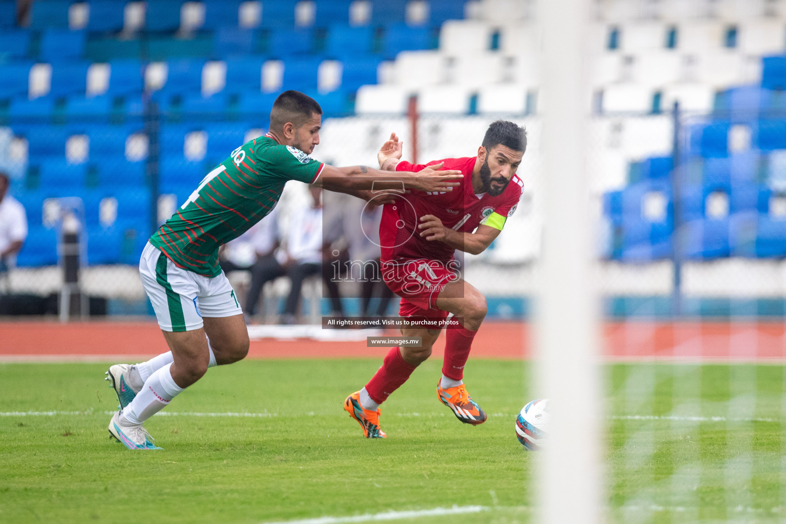 Lebanon vs Bangladesh in SAFF Championship 2023 held in Sree Kanteerava Stadium, Bengaluru, India, on Wednesday, 22nd June 2023. Photos: Nausham Waheed / images.mv