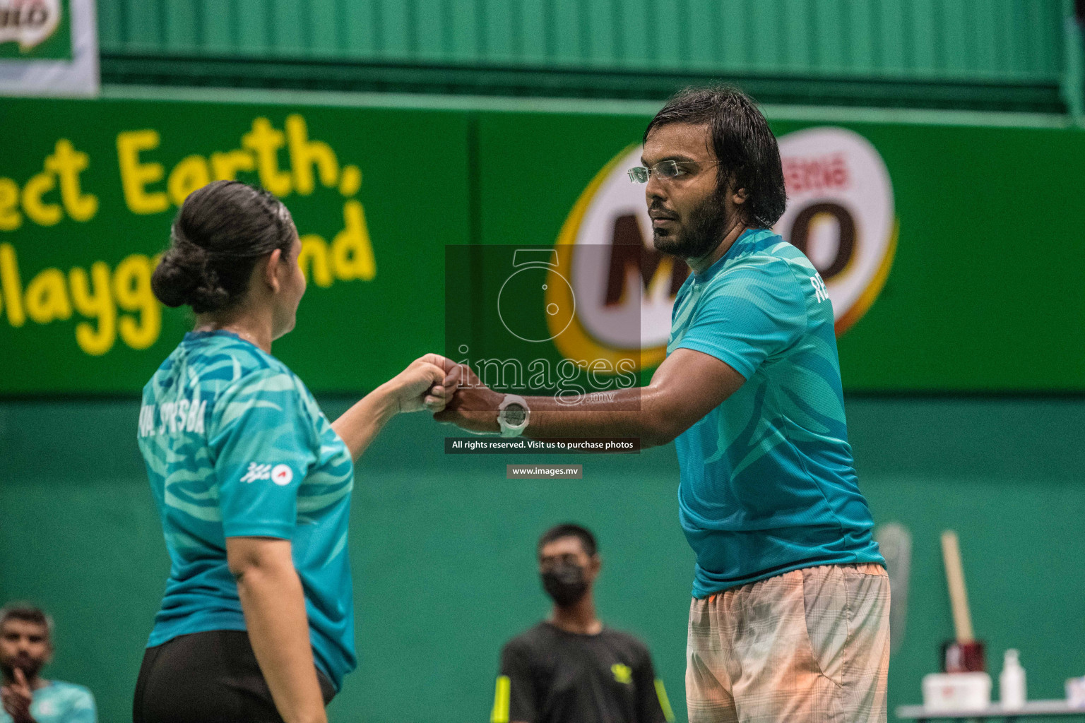 Day 3 of Badminton association mixed group championship 2021 held in Male', Maldives Photos by Nausham Waheed