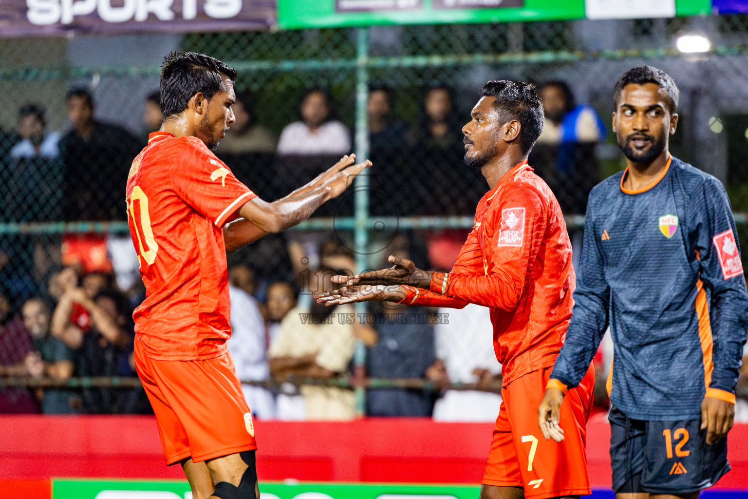 GA Dhevvadhoo vs GA Maamendhoo in Day 14 of Golden Futsal Challenge 2025 was held on Saturday, 18th January 2025, in Hulhumale', Maldives. Photos: Nausham Waheed / images.mv