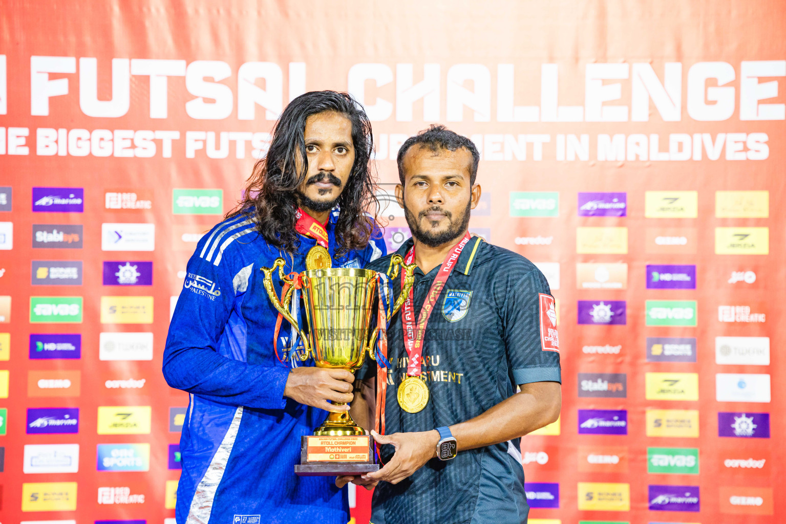 AA. Mathiveri VS AA. Thoddoo in Atoll Round Final on Day 20 of Golden Futsal Challenge 2025 was held on Thursday, 23rd January 2025, in Hulhumale', Maldives. Photos: Abdulla Abeed / images.mv