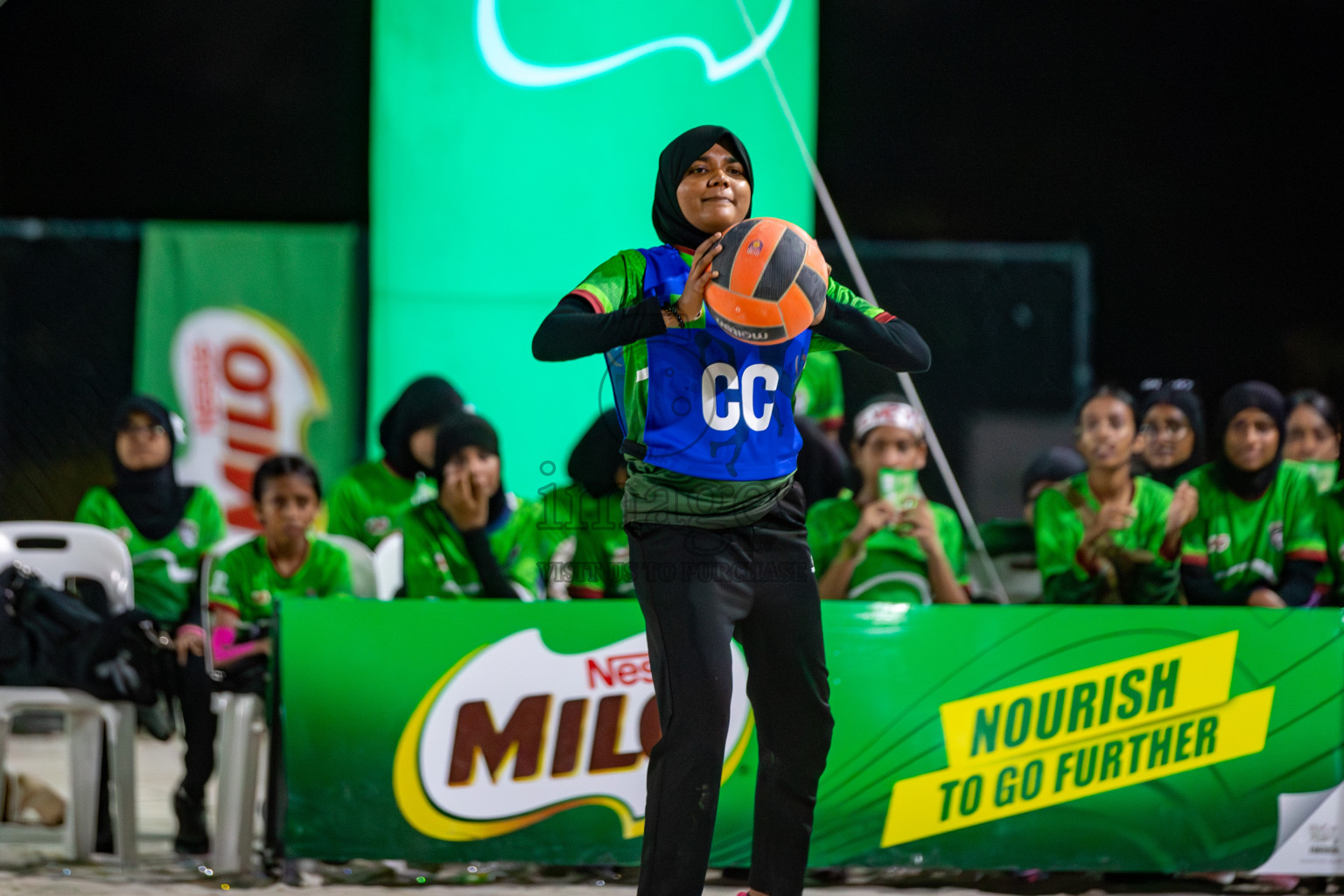 Day 4 of Milo Ramadan Half Court Netball Challenge on 24th March 2024, held in Central Park, Hulhumale, Male', Maldives