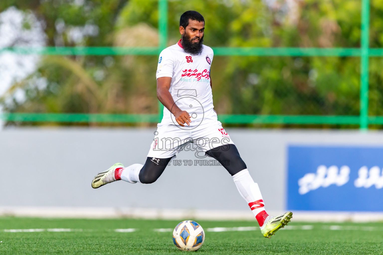 Furious FC vs JT Sports from Manadhoo Council Cup 2024 in N Manadhoo Maldives on Saturday, 24th February 2023. Photos: Nausham Waheed / images.mv