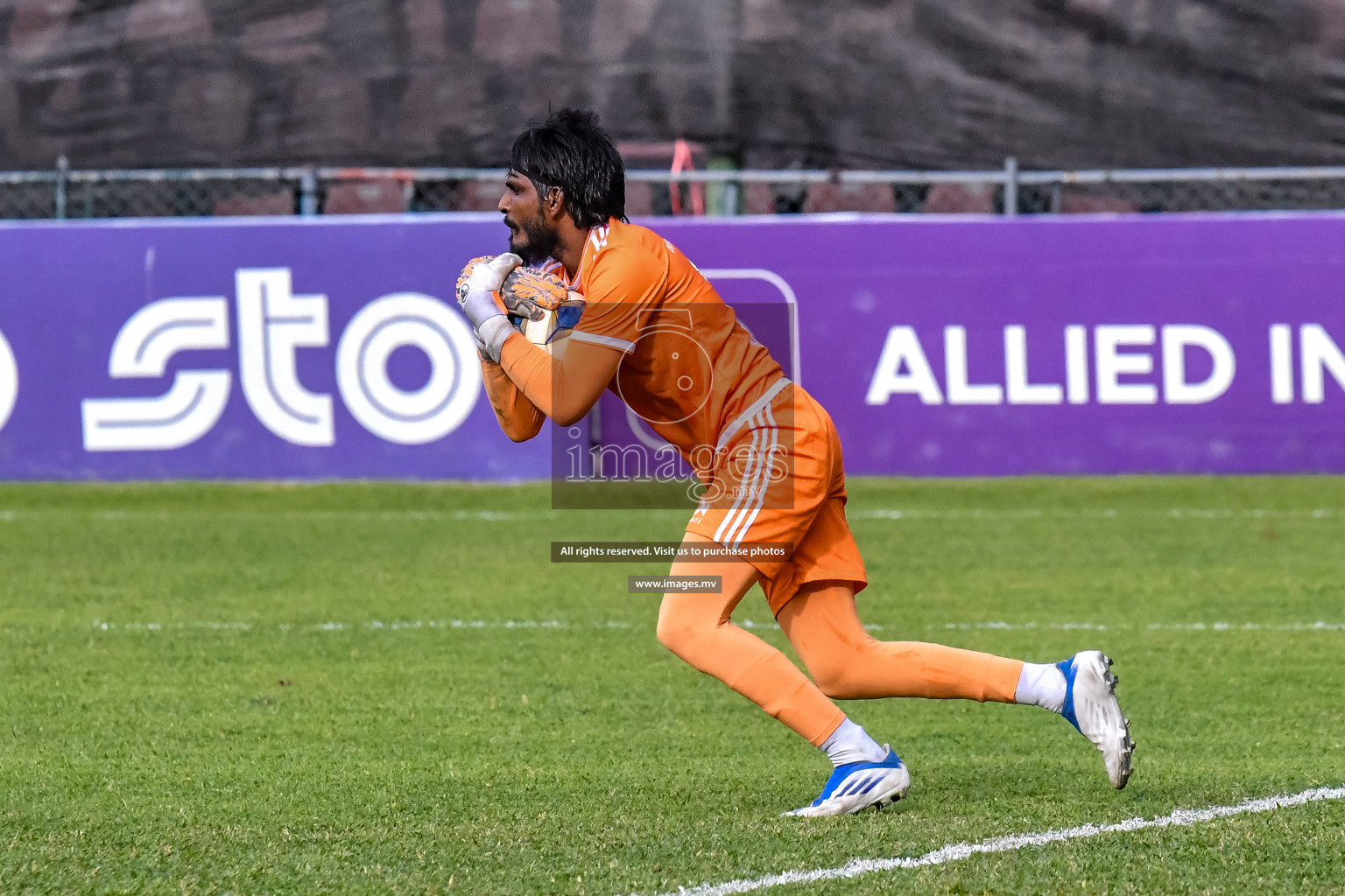 Super United Sports vs Buru Sports Club in Dhivehi Premier League Qualification 22 on 24th Aug 2022, held in National Football Stadium, Male', Maldives Photos: Nausham Waheed / Images.mv