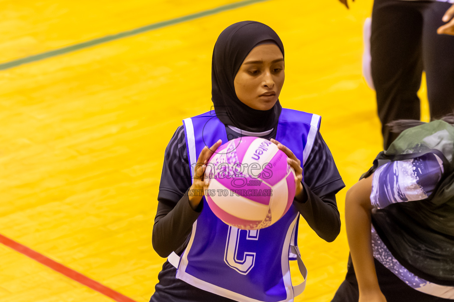 SC Skylark vs SC Shining Star in Day 7 of 24th Milo Netball Association Championship was held in Social Center at Male', Maldives on Sunday, 7th September 2025. Photos: Nausham Waheed / images.mv