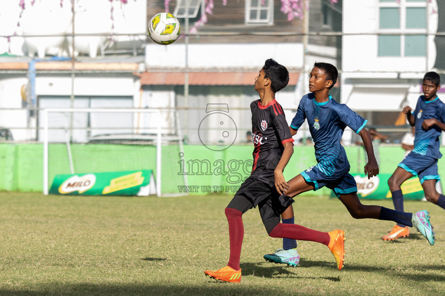 Day 2 of MILO Academy Championship 2024 held in Henveyru Stadium, Male', Maldives on Thursday, 1st November 2024. 
Photos:Hassan Simah / Images.mv