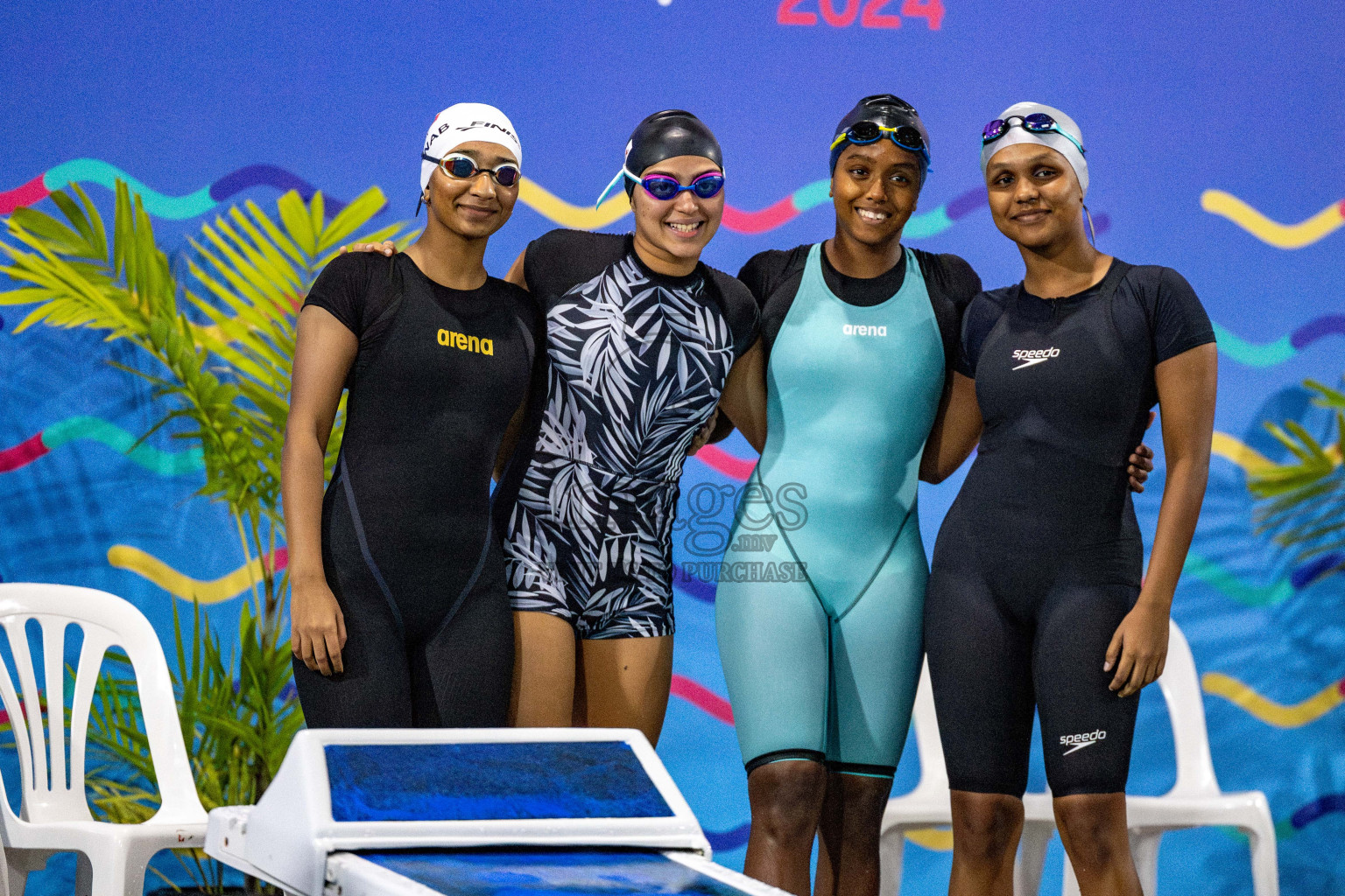 Day 5 of National Swimming Competition 2024 held in Hulhumale', Maldives on Tuesday, 17th December 2024. Photos: Hassan Simah / images.mv