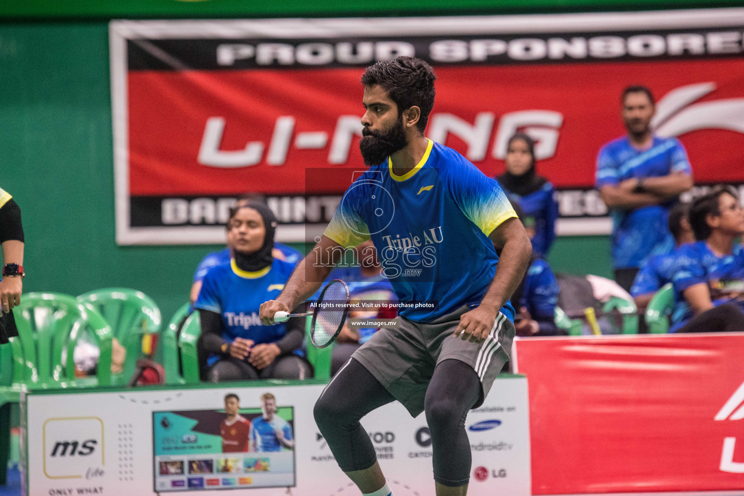 Day 5 of Badminton association mixed group championship 2021 held in Male', Maldives Photos by Nausham Waheed