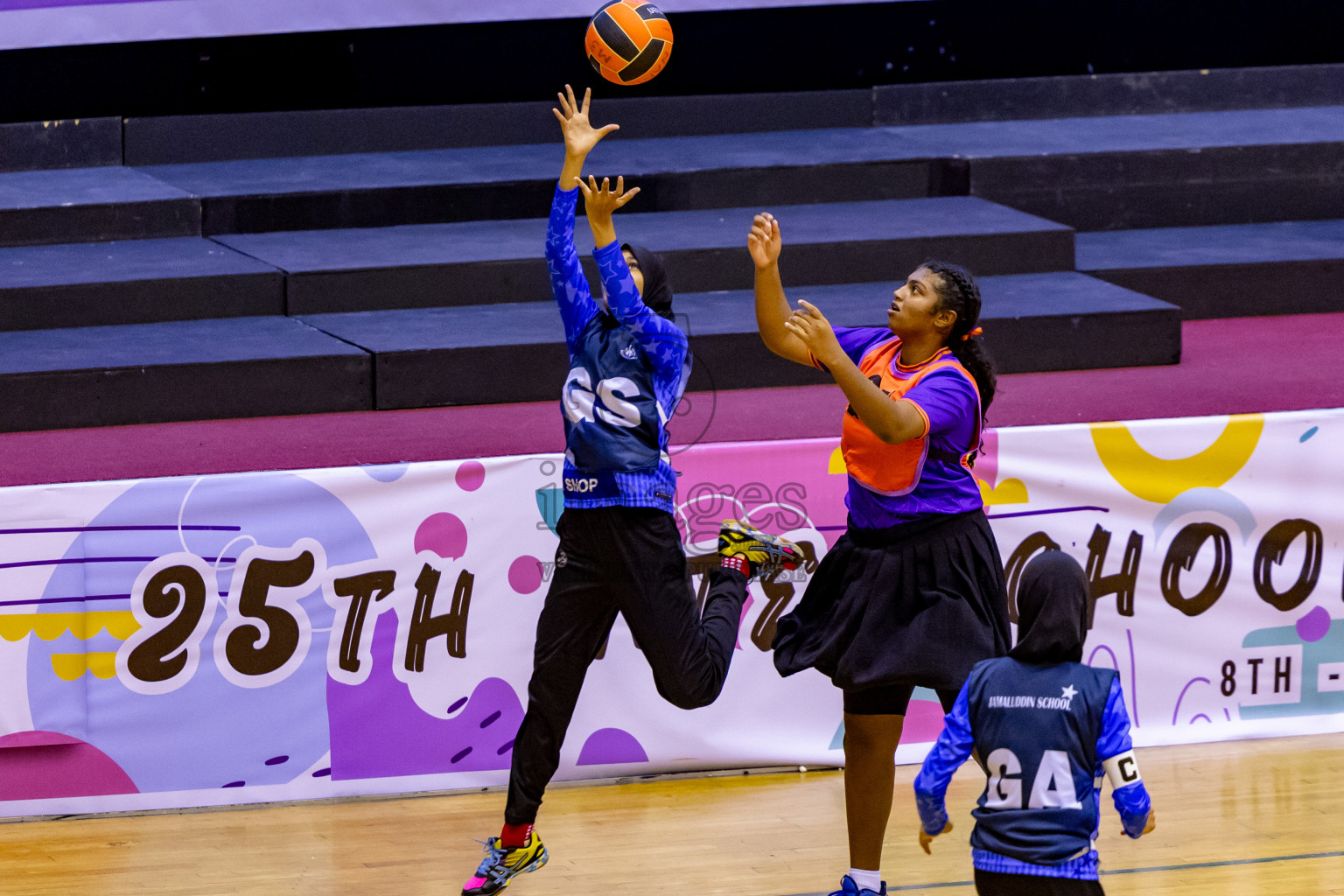 Day 10 of 25th Inter-School Netball Tournament was held in Social Center at Male', Maldives on Tuesday, 20th August 2024. Photos: Nausham Waheed / images.mv