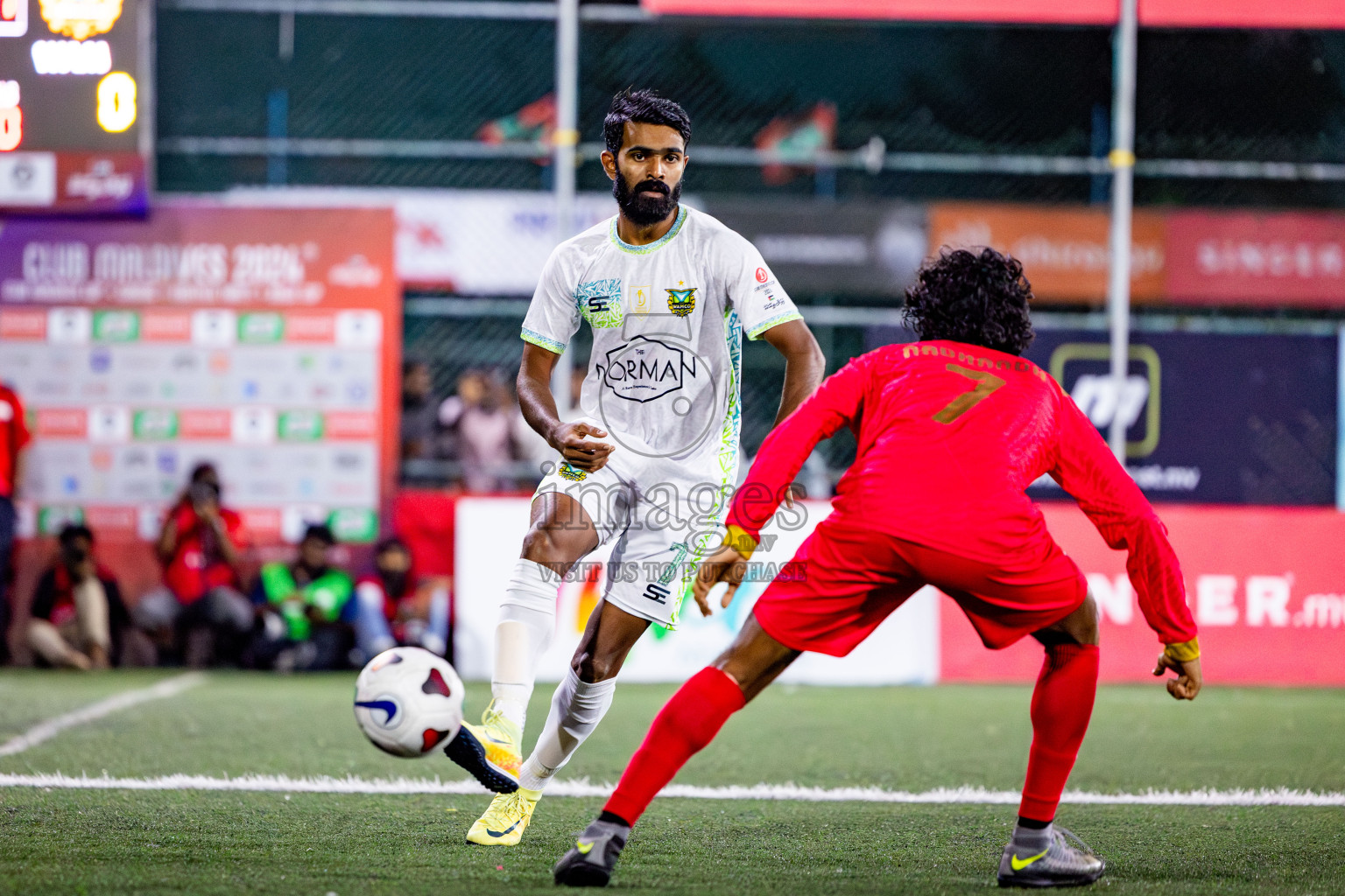 Maldivian vs Club WAMCO in Quarter Finals of Club Maldives Cup 2024 held in Rehendi Futsal Ground, Hulhumale', Maldives on Wednesday, 9th October 2024. Photos: Nausham Waheed / images.mv