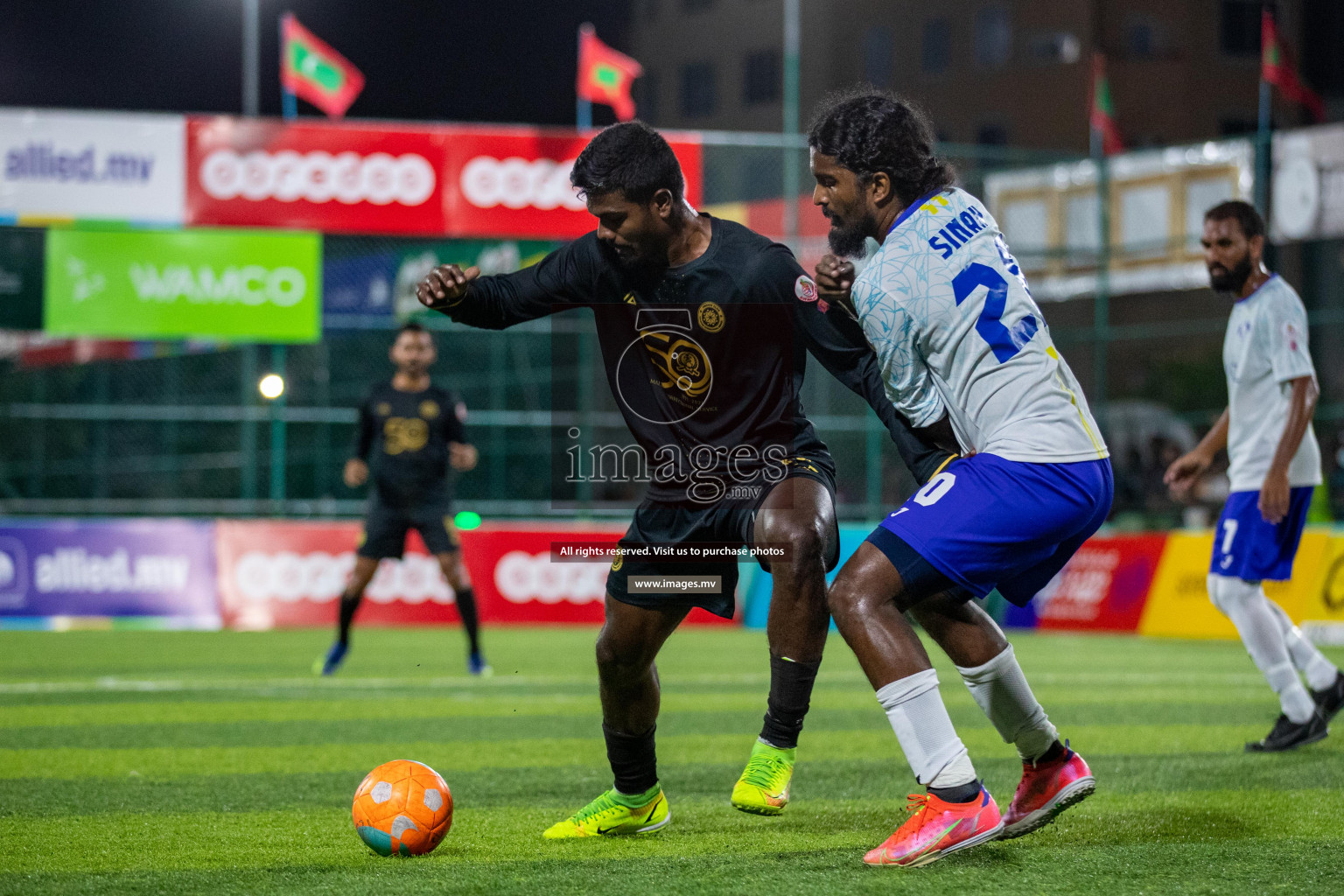 Prison Club vs MACL in the Quarter Finals of Club Maldives 2021 held at Hulhumale;, on 12th December 2021 Photos: Ismail Thoriq / images.mv