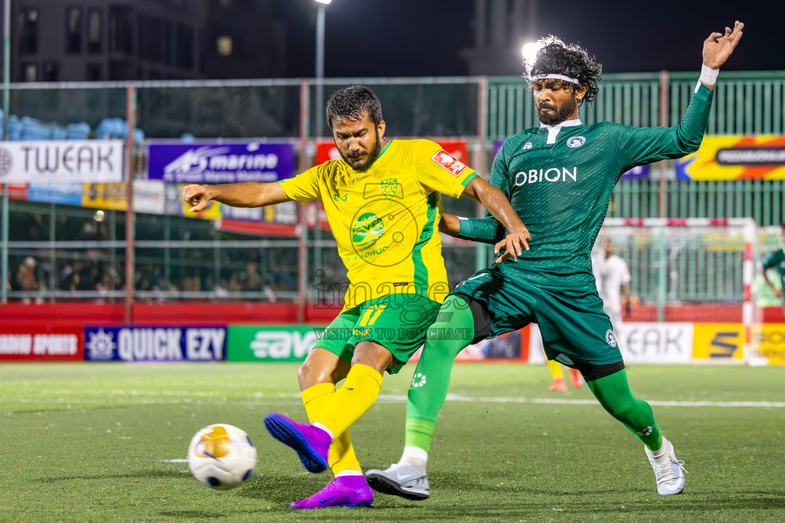 Dhandimagu vs GDh Vaadhoo in Zone Round on Day 28 of Golden Futsal Challenge 2025 was held on Saturday , 1st February 2025, in Hulhumale', Maldives. Photos: Ismail Thoriq / images.mv