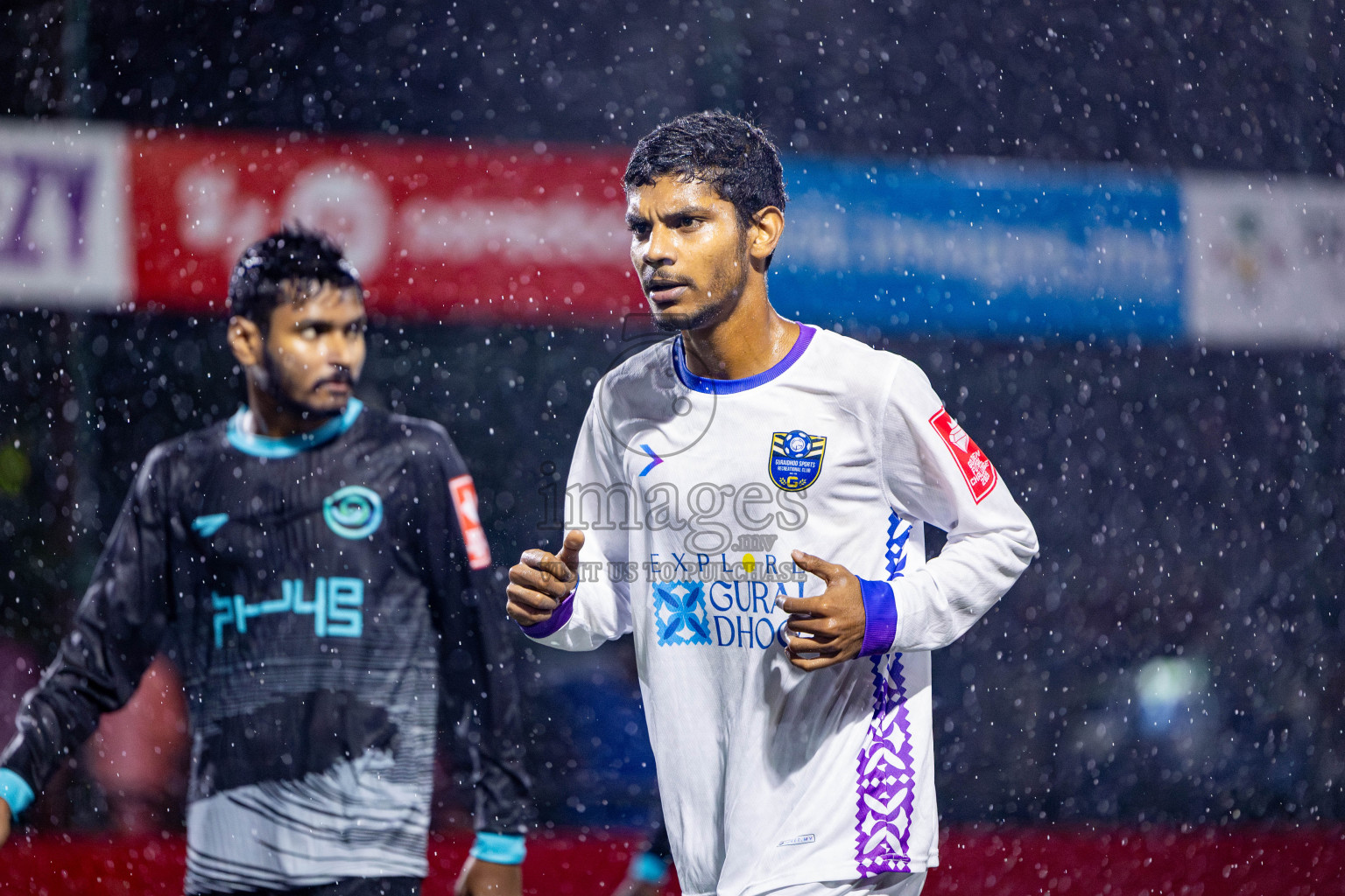 K Guraidhoo vs K Thulusdhoo on Day 18 of Golden Futsal Challenge 2025 was held on Thursday, 23rd January 2025, in Hulhumale', Maldives. Photos: Nausham Waheed / images.mv
