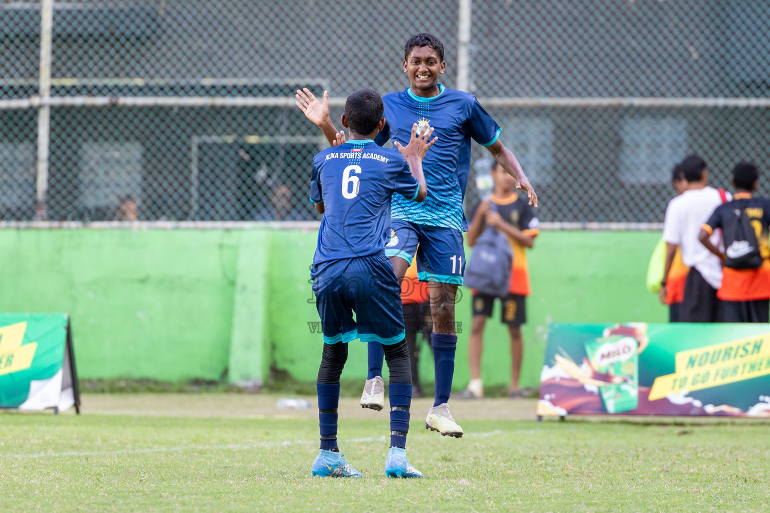 Day 2 of MILO Academy Championship 2024 held in Henveyru Stadium, Male', Maldives on Thursday, 1st November 2024. 
Photos:Hassan Simah / Images.mv