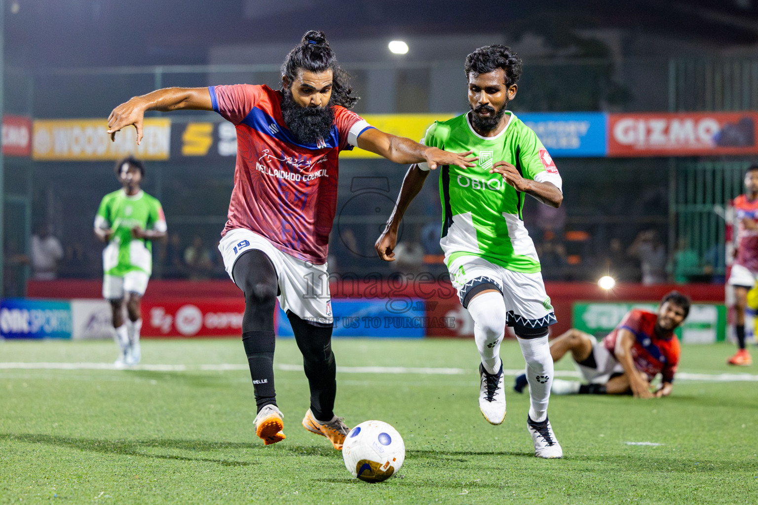 HDh Naivaadhoo vs HDh Nellaidhoo in Day 13 of Golden Futsal Challenge 2025 was held on Friday, 17th January 2025, in Hulhumale', Maldives. Photos: Nausham Waheed / images.mv